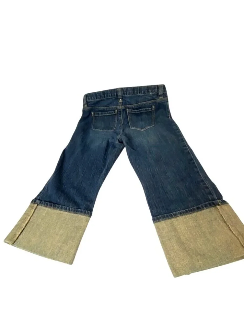 Gap Kids Cuffed Crop Length Capris Denim Jeans Size 10 Plus